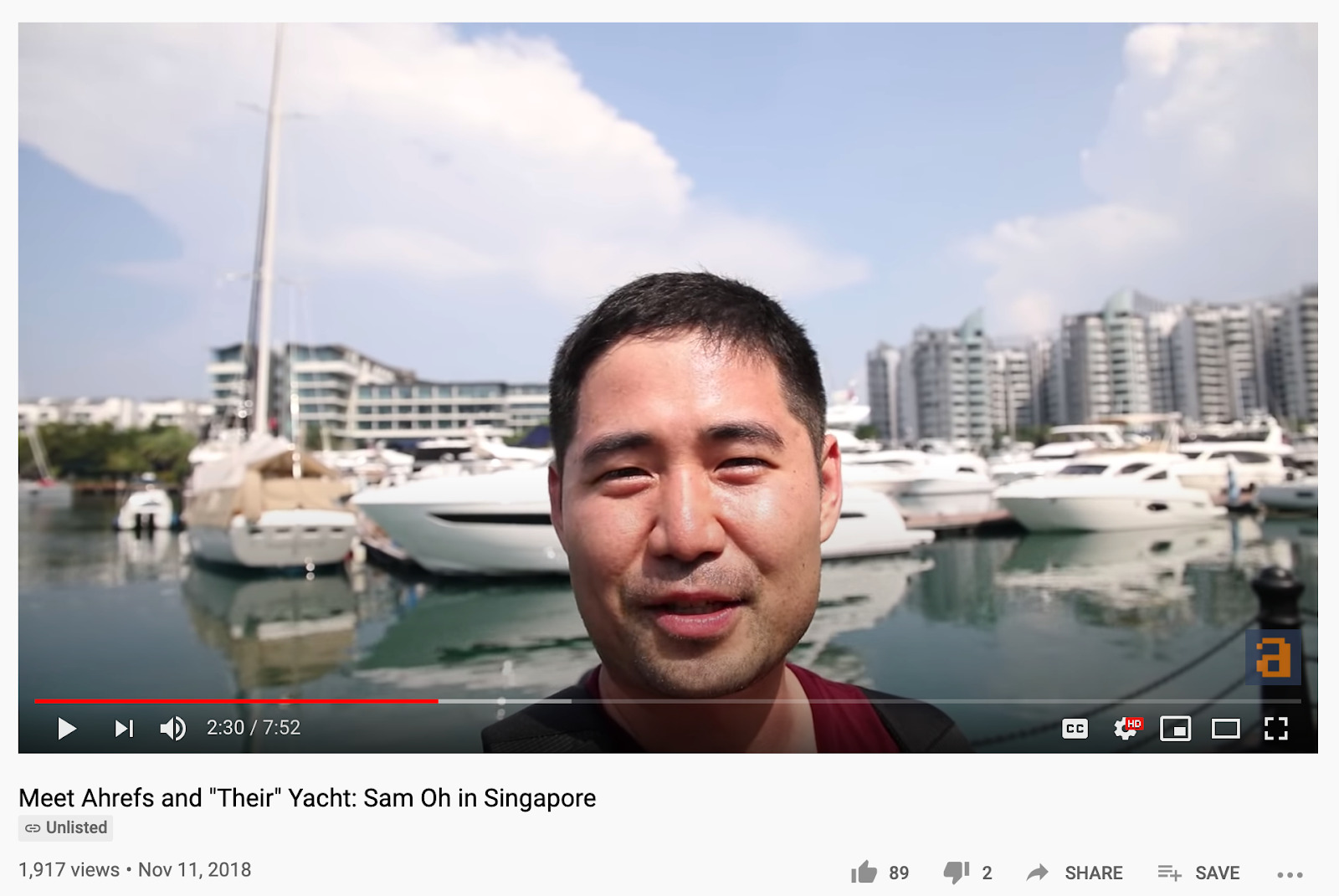 1357  Meet Ahrefs and  Their  Yacht  Sam Oh in Singapore   YouTube